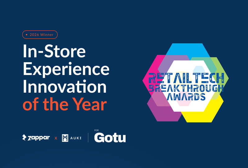 Zappar and Auki win In-Store Experience Innovation of the Year for Gotu, an app-free indoor navigation solution making retail spaces easier to navigate for everyone.