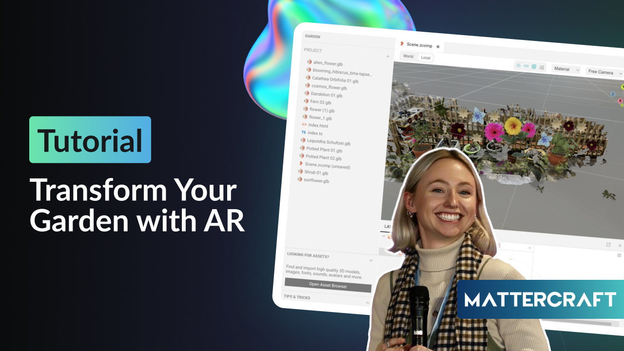 Tutorial: How to Create a Location-Based WebAR Garden with Mattercraft ...