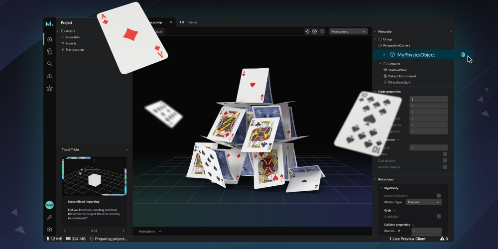 Simplifying Real-time Web Physics with Mattercraft